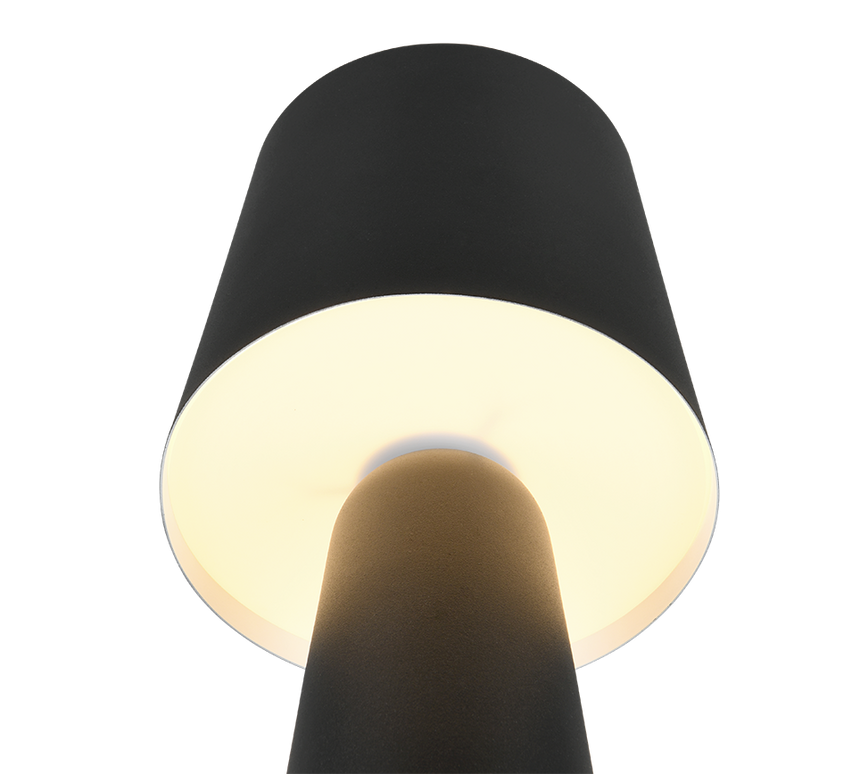 Lámpara de sobremesa Trio Nubian negro mate 40cm 562900132 - vista 2