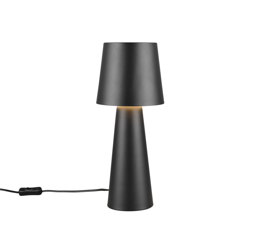 Lámpara de sobremesa Trio Nubian negro mate 40cm 562900132 - vista 3