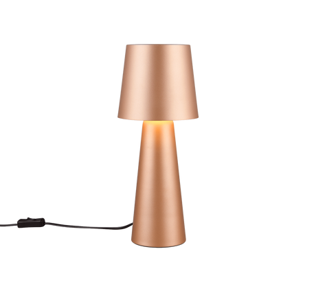 Lámpara de sobremesa Trio Nubian marrón café 40cm 562900165 - vista 3