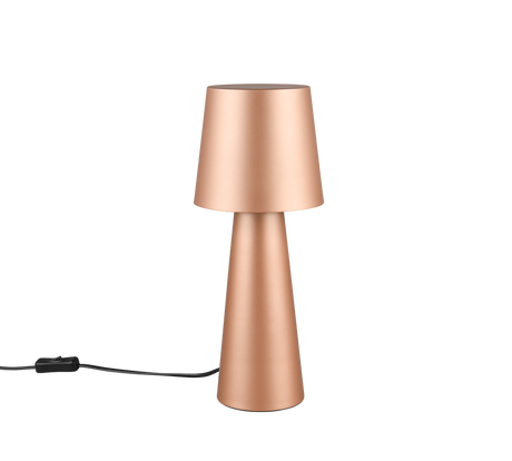 Lámpara de sobremesa Trio Nubian marrón café 40cm 562900165 - vista 4