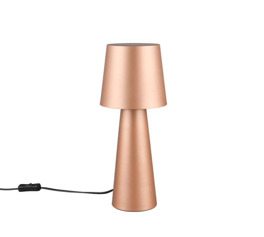 Lámpara de sobremesa Trio Nubian marrón café 40cm 562900165 - vista 4