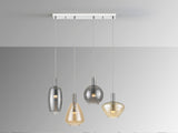 Lámpara de techo colgante Schuller Nara 4 luces cromo y - vista 3