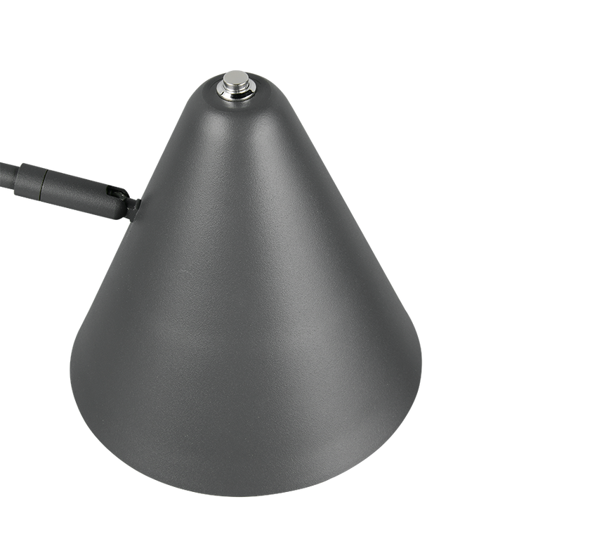 Lámpara de sobremesa Trio Cosima LED antracita 2700K 50,5cm 563900142