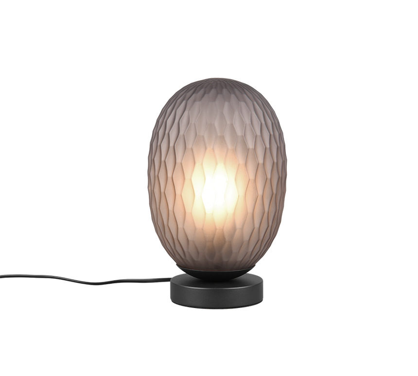 Lámpara de sobremesa Trio Facette LED negro mate 2700K 564200154