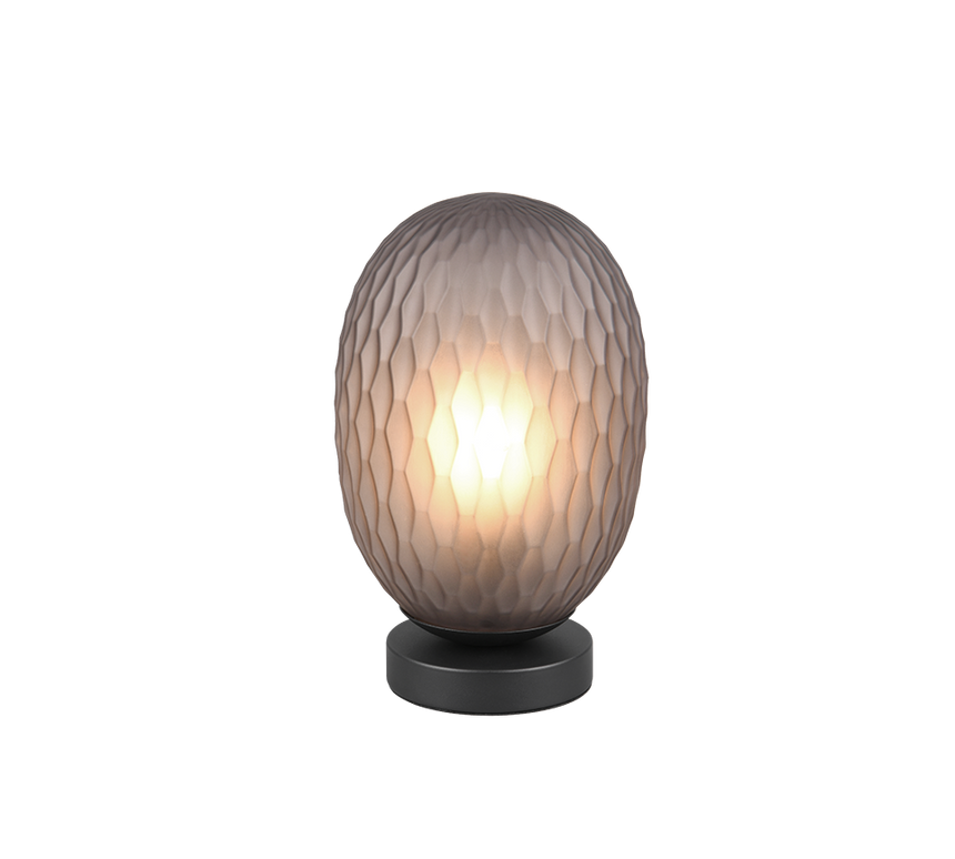 Lámpara de sobremesa Trio Facette LED negro mate 2700K 564200154