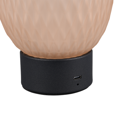 Lámpara de sobremesa Trio Facette LED amber-colored táctil 3000K 564210113