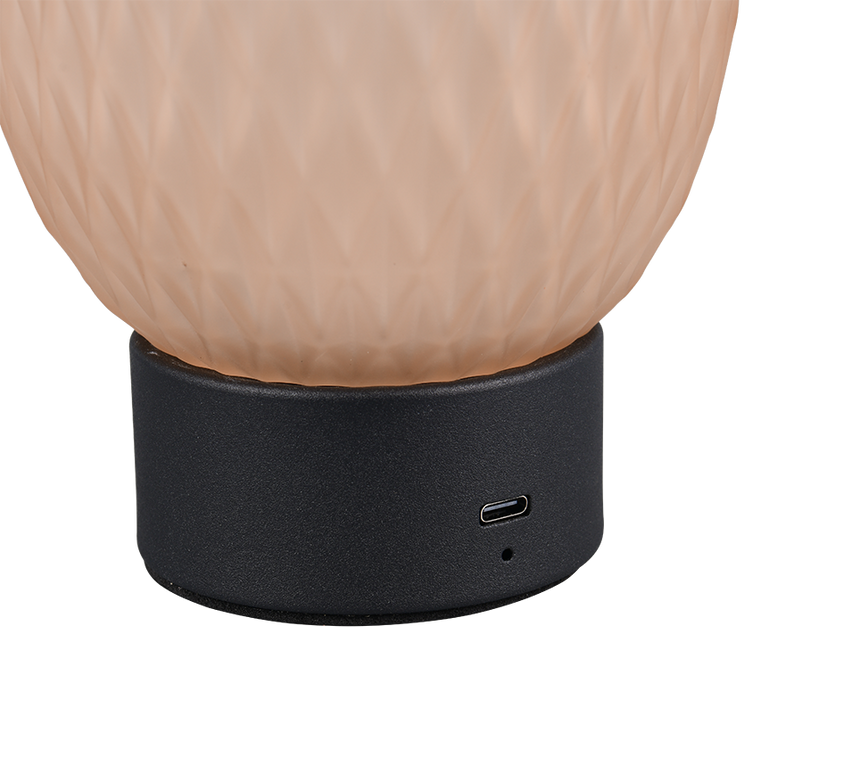 Lámpara de sobremesa Trio Facette LED amber-colored táctil 3000K 564210113