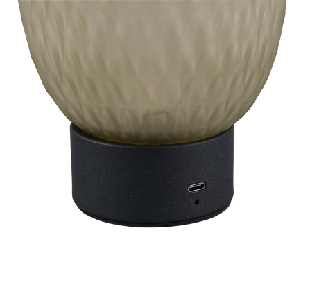 Lámpara de sobremesa Trio Facette LED green táctil 3000K 564210115