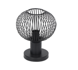 Lámpara de sobremesa Trio Gila LED negro mate 2700K 565700132
