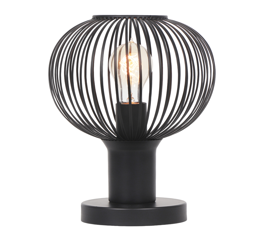 Lámpara de sobremesa Trio Gila LED negro mate 2700K 565700132