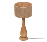 Lámpara de sobremesa Trio Toba madera natural 54cm 567200130