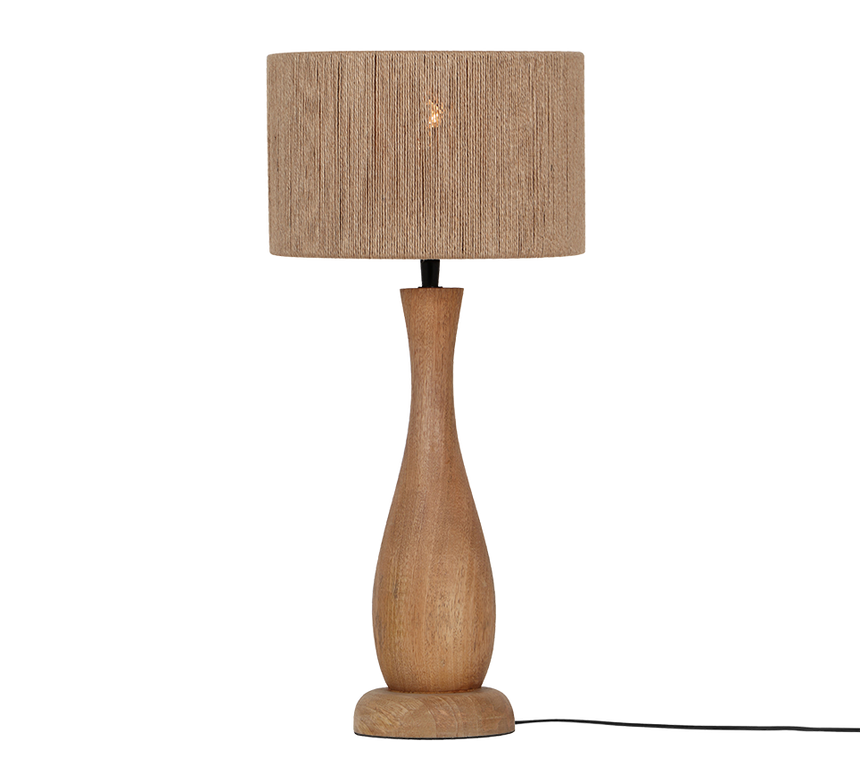 Lámpara de sobremesa Trio Toba madera natural 54cm 567200130 - vista 2