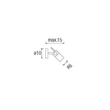 LEDS-C4 EOLO 059122Y437 Aplique 1 luz acero inox