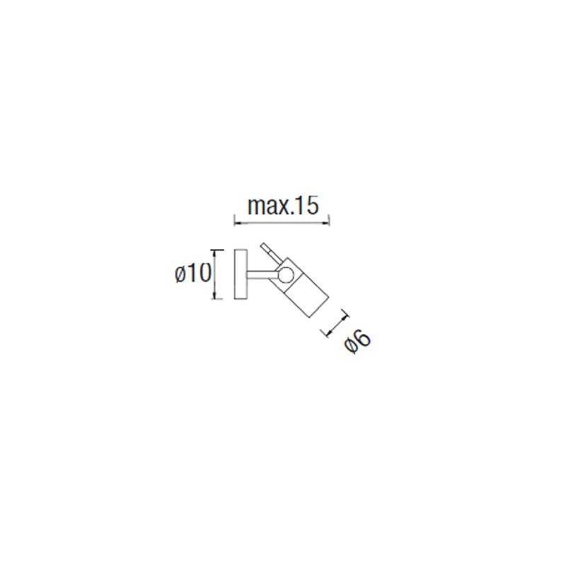LEDS-C4 EOLO 059122Y437 Aplique 1 luz acero inox