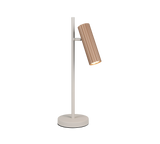Lámpara de sobremesa Trio Soka LED marrón café 3000K 50cm 567700165