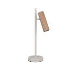 Lámpara de sobremesa Trio Soka LED marrón café 3000K 50cm 567700165