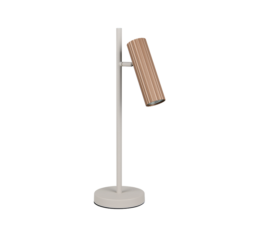 Lámpara de sobremesa Trio Soka LED marrón café 3000K 50cm 567700165