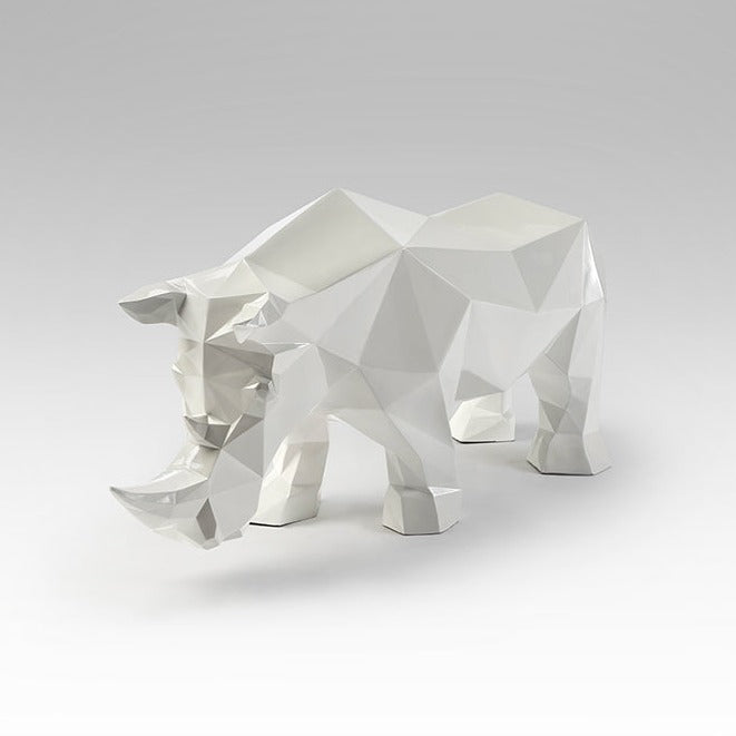 Schuller Future Rhino Figura rinoceronte exterior blanco 567718