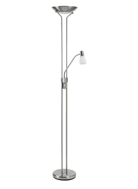 Lámpara de pie de salón MDC Doris LED 2 luces cromo 26W 567723526