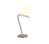 Lámpara de sobremesa Trio Flaming LED níquel mate 3000K 31cm 568900107