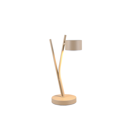 Lámpara de sobremesa Trio Coda LED warm beige 2700K 37,5cm 569000143