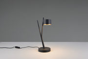 Lámpara de sobremesa Trio Coda negro y dorado 37,5cm 569000180