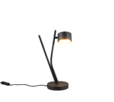 Lámpara de sobremesa Trio Coda LED negro y dorado 2700K 37,5cm 569000180