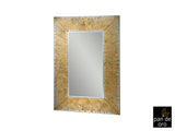 Espejo Schuller Aurora pan de oro y laca negra 80x120cm