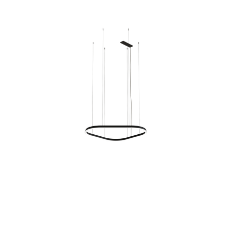 Lámpara de techo colgante LedsC4 Geometric Triangular Recessed grande LED TS5Z-00V9AZDU05