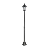 Farola de exterior EGLO Navedo negro plata E27 IP44 Ø23cm 93464