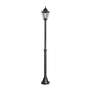 Farola de exterior EGLO Navedo negro plata E27 IP44 Ø23cm 93464
