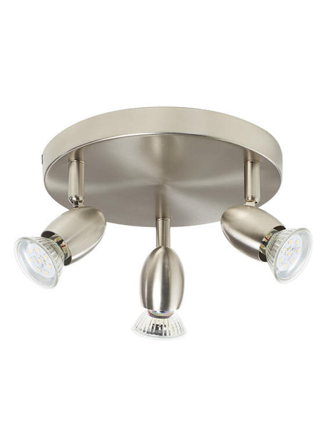 Plafón de techo MDC Ouvi LED cromo gris orientable 5W 570133501
