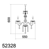 MDC DIAMOND 52328-3090 Lámpara plástico transparente 5 luces