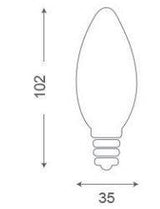 RSR Bombilla Led Vela Mate E14 4W  4000K