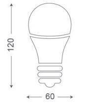 RSR Bombilla Led A60 Sensor Movimiento E27 9W 3000K