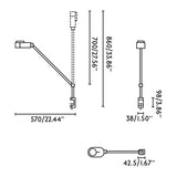Faro INVITING White clamp lamp 57315