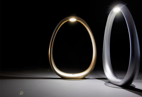 Lámpara de sobremesa MDC Ring LED plata 4000K regulable 4W 573343221