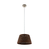 EGLO96469 COLGANTE DONADO RATAN MARRON 1L