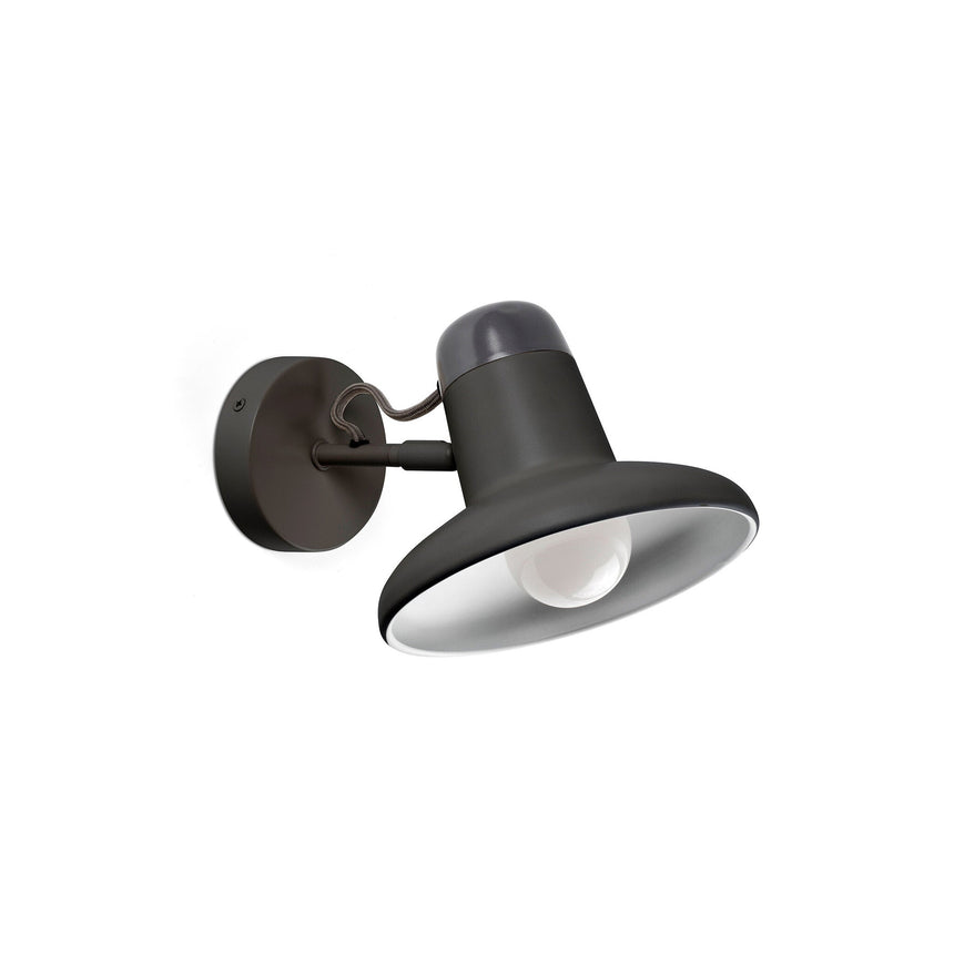 Lámpara de pared aplique Faro Snap E27 gris oscuro — ref. 57403 (1)