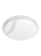 Plafón de techo MDC gio E27 3 luces cristal 574973092