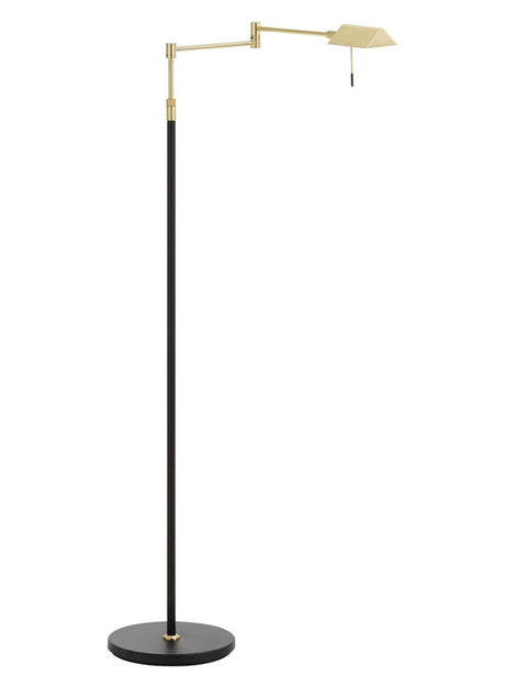 Lámpara de pie de salón MDC Lite LED dorado negro 3000K regulable 10W 575045920