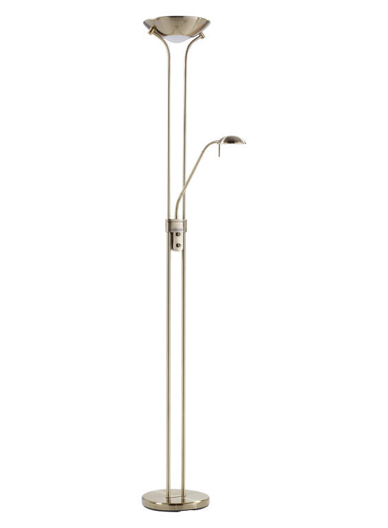 Lámpara de pie de salón MDC Dina LED dorado orientable 3000K regulable 18W 575244420
