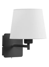 Aplique de pared MDC Mailand Single E27 negro mate IP20 575599125