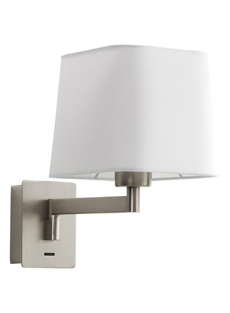Aplique de pared MDC Finess níquel 20W 575809721