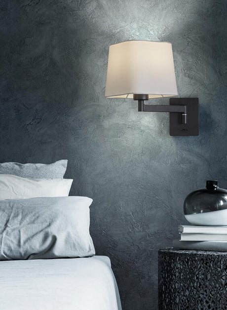 Aplique de pared MDC Finess negro 20W 575809121