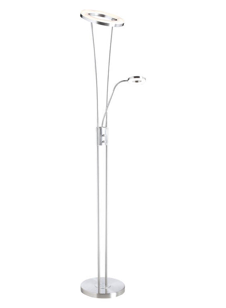 Lámpara de pie de salón MDC Anello LED cromo 3000K 30W 576083502