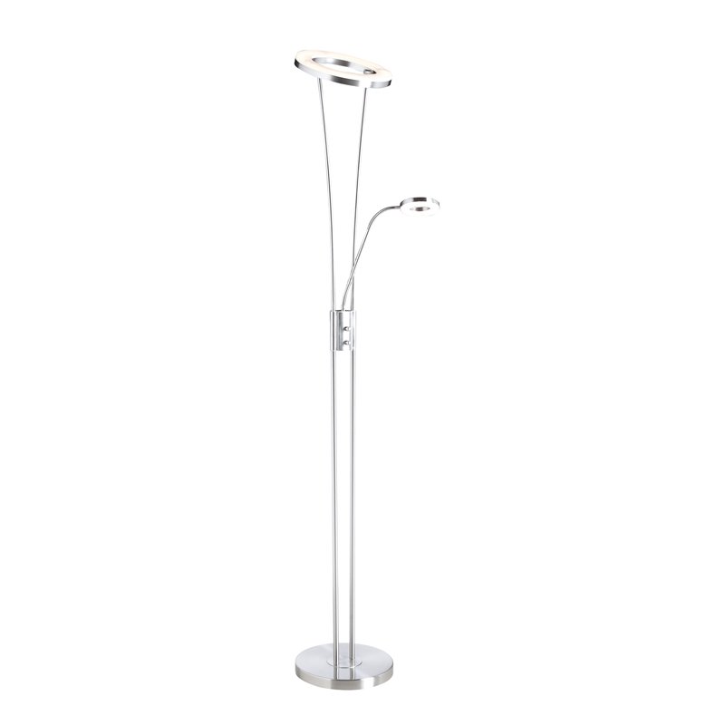 MDC ANELLO Lámpara pie LED 30W + 5W Cromo Mate 576083502
