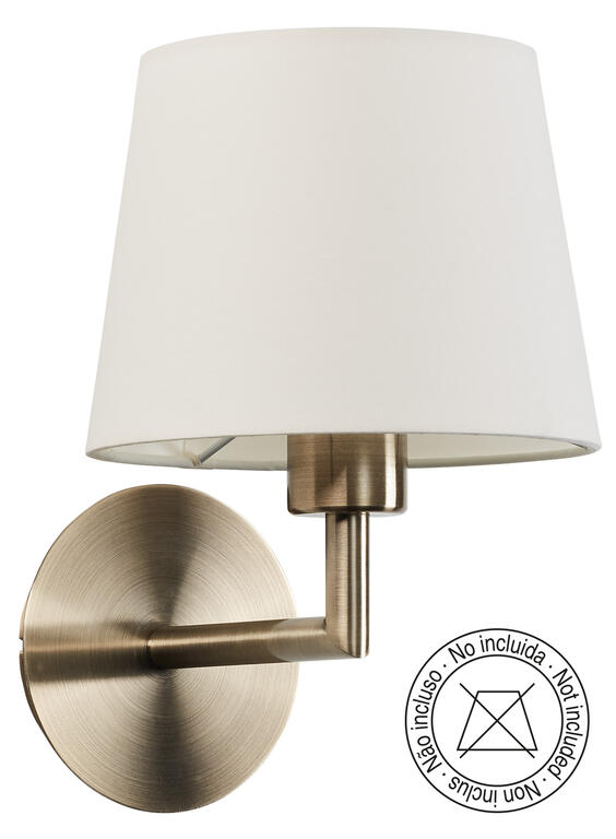 Aplique de pared MDC Roomer E27 medalla IP20 576824421