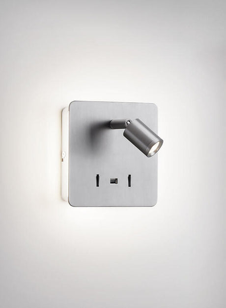 Aplique de pared MDC LED satinado níquel 3000K 3W 577213602