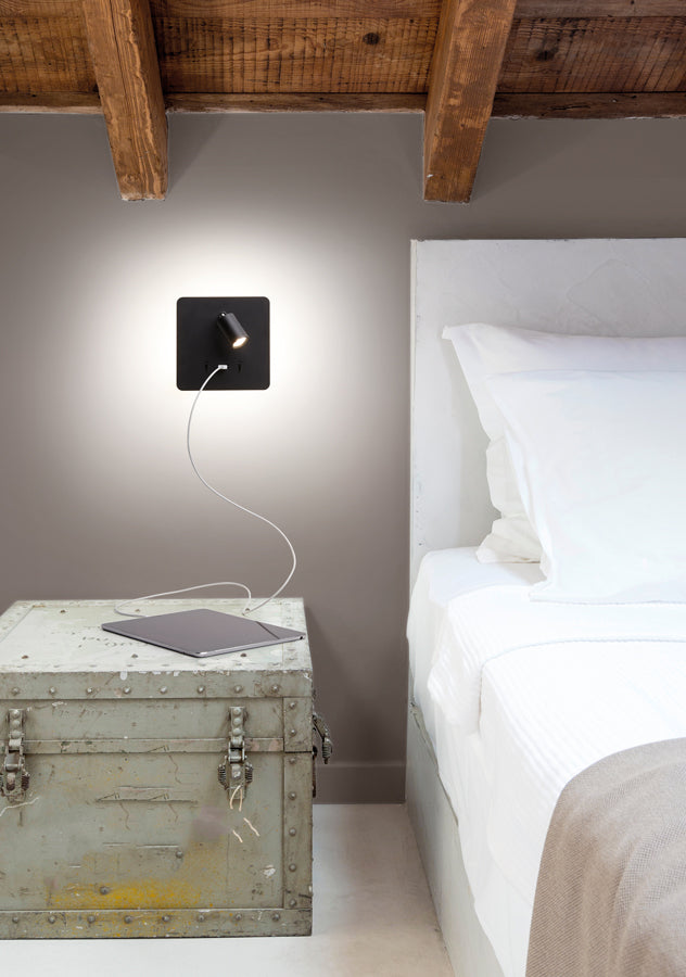 Aplique de pared MDC LED satinado níquel 3000K 3W 577213602